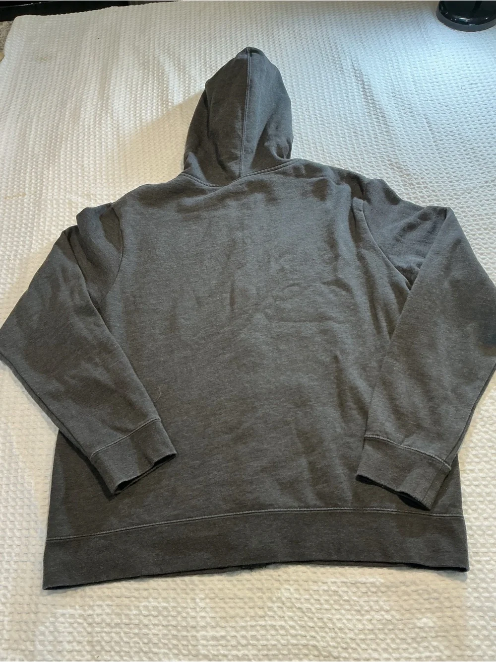 Fanatics Gray Houston Texans Zip-Up Hoodie with Red Logo